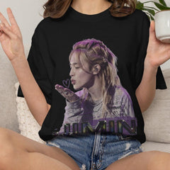Jimin Inspired Braided Hair Graphic Tee