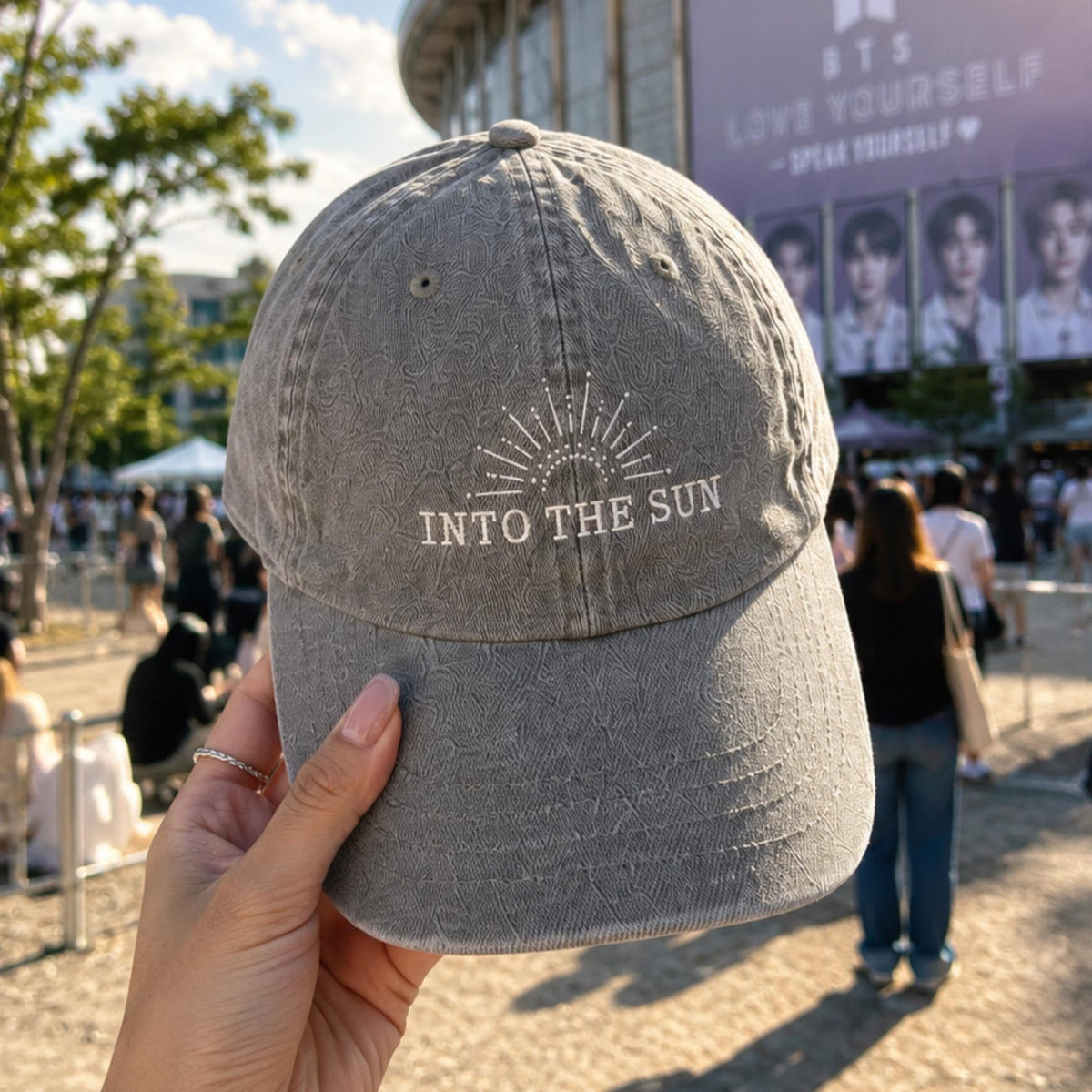 Into The Sun Embroidery Baseball Cap