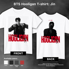 JK V SUGA RM Hooligan Graphic T-shirt