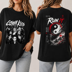 SKZ Run It World Tour Group Graphic T-Shirt