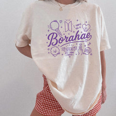 Borahae Army Inspired Aesthetic T-Shirt