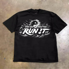 SKZ World Tour Run It T-Shirt Top