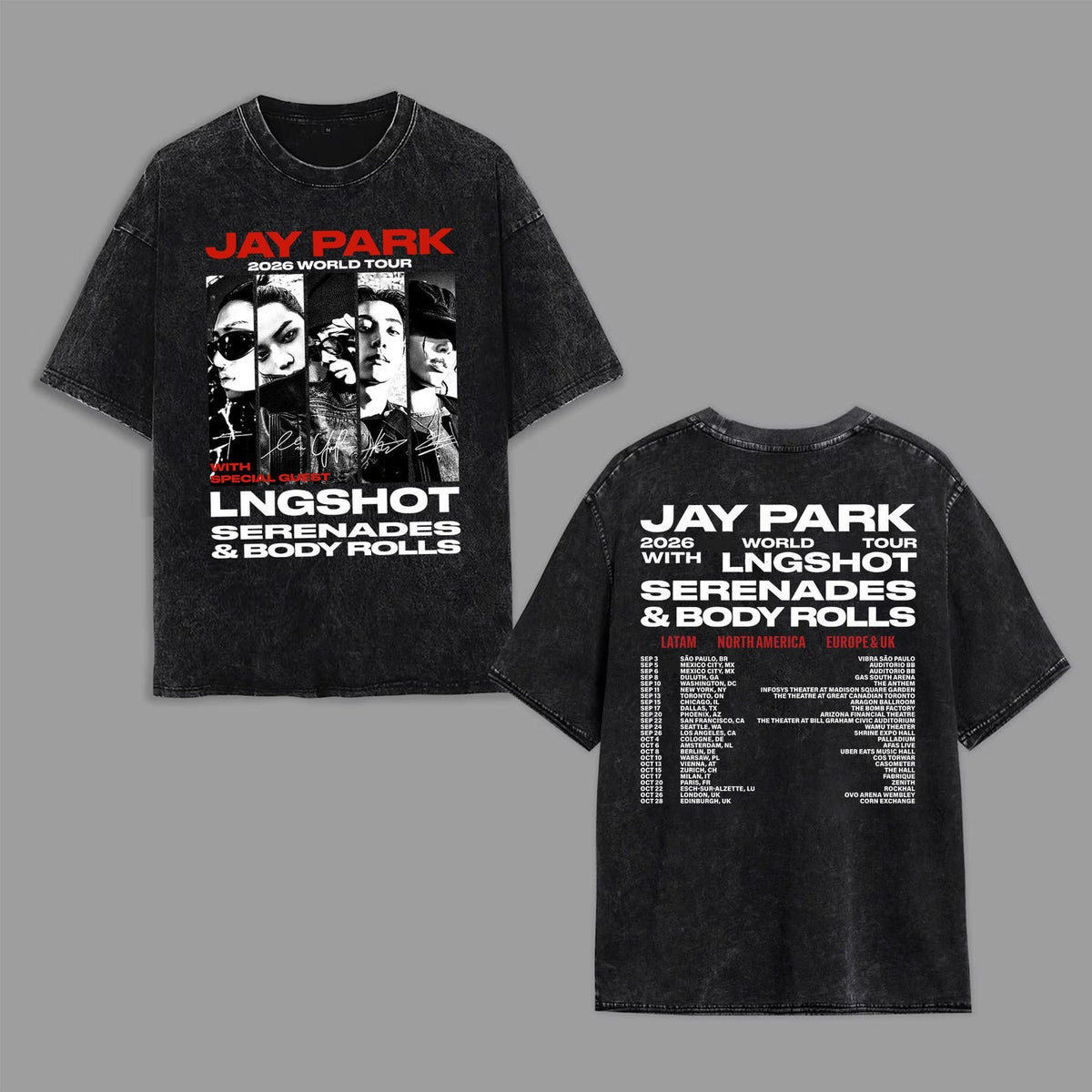 Jay Park World Tour Serenades & Body Rolls Washed Tee