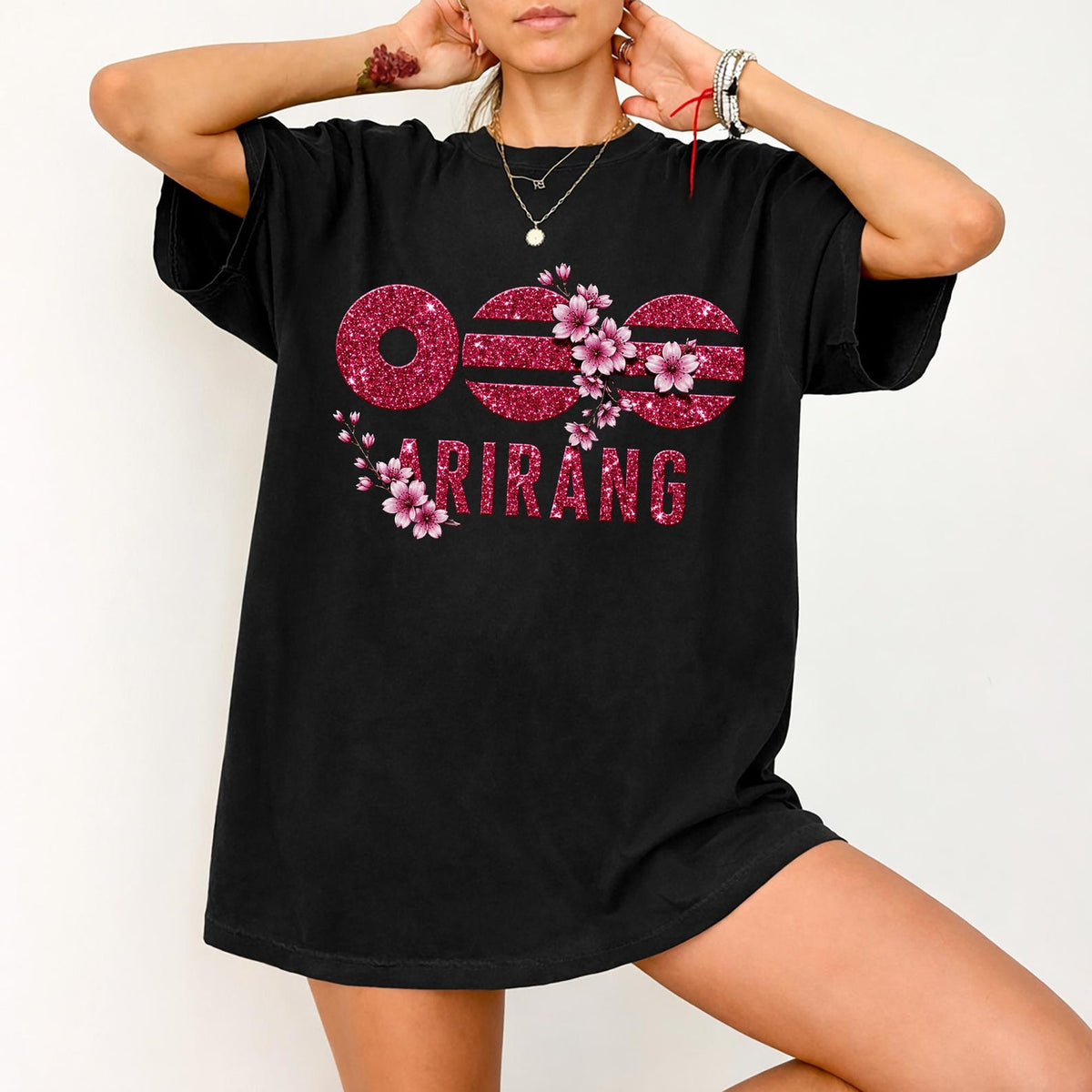 BANGTAN Arirang Floral Crewneck T-Shirt