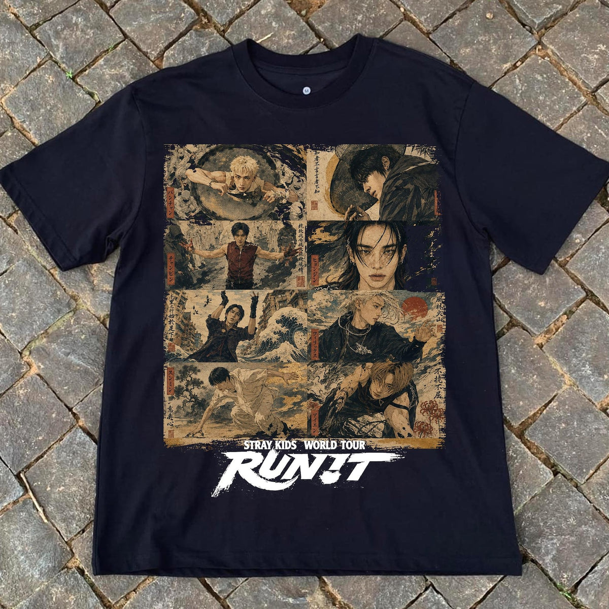 SKZ World Tour Run It Graphic Crewneck T-Shirt