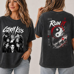 SKZ Run It World Tour Group Graphic T-Shirt