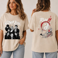 SKZ Run It World Tour Group Graphic T-Shirt