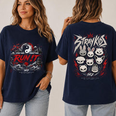 SKZ Run It World Tour Graphic Print Tee