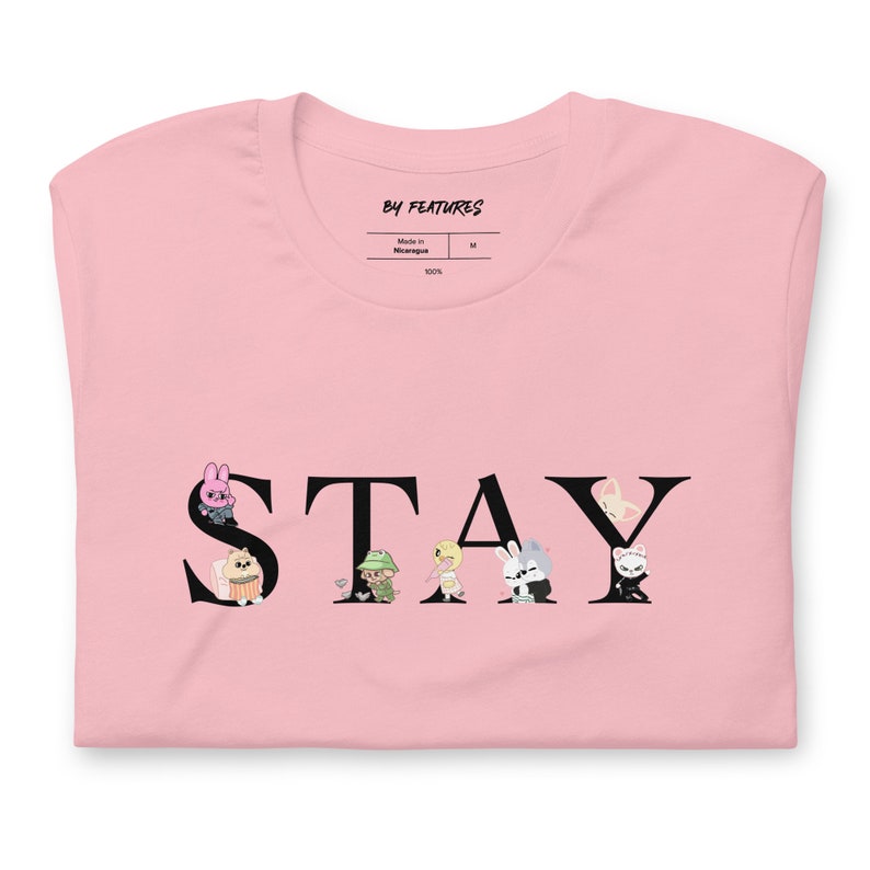 Unisex Kpop Stay Printed Loose T-shirt