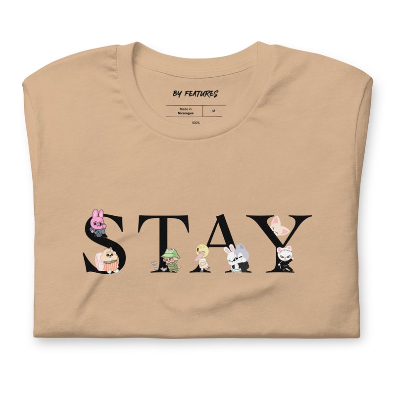 Unisex Kpop Stay Printed Loose T-shirt