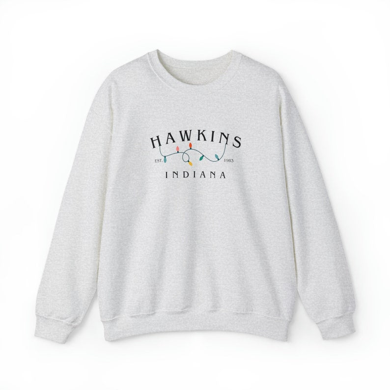 HAWKINS INDIANA Crewneck Stranger Sweatshirt