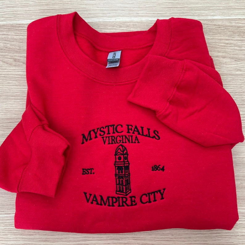 Mystic Falls Embroidered Sweatshirt