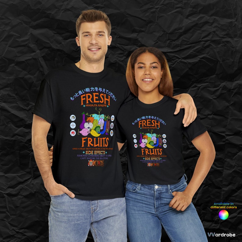 Devil Fruits Anime Cotton T-shirt