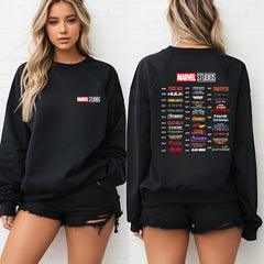 Unisex Movie Logo Print Crew Neck Sweatshirt