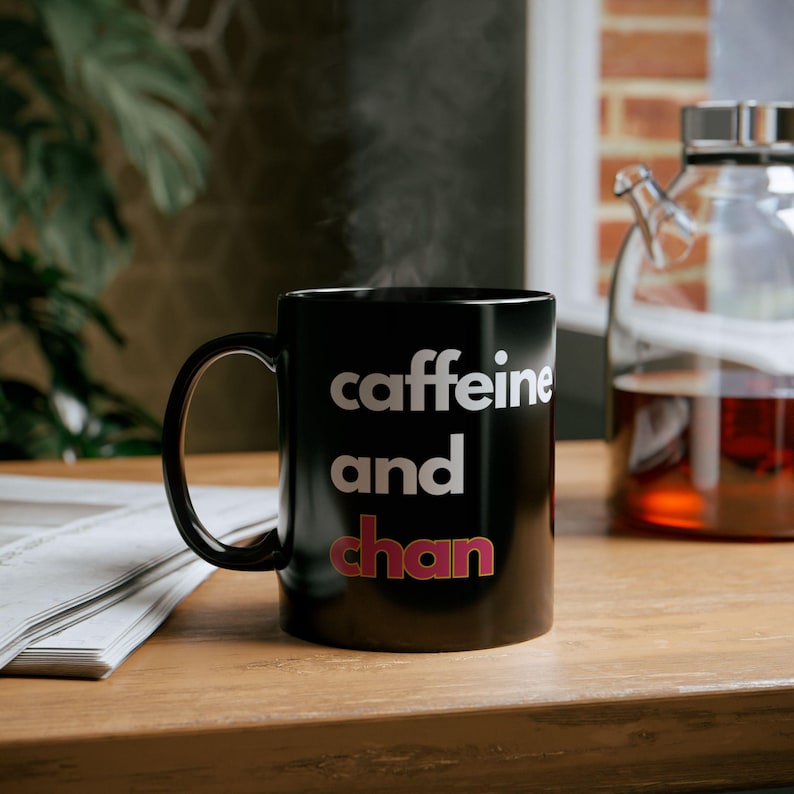 Bang Chan Abs Black Mug
