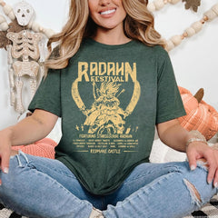 Unisex Game Pattern Washed Loose T-Shirt