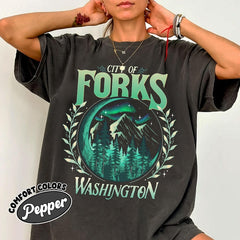 Twilight City Of Forks Washington T-Shirt