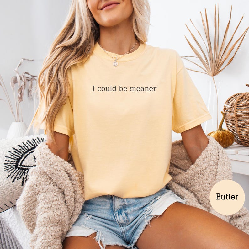I Could Be Meaner Sarcastic Shirt