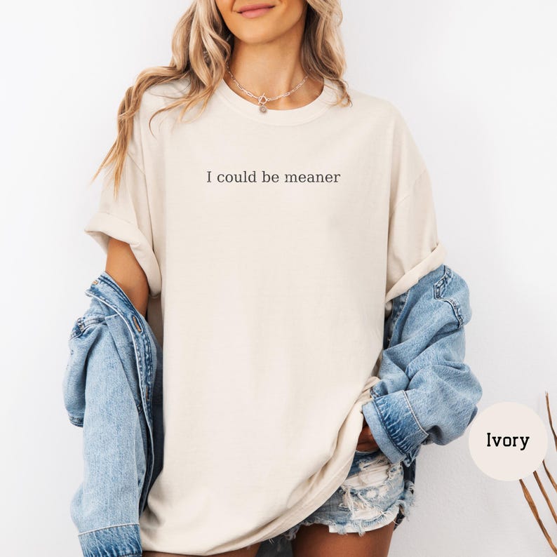 I Could Be Meaner Sarcastic Shirt
