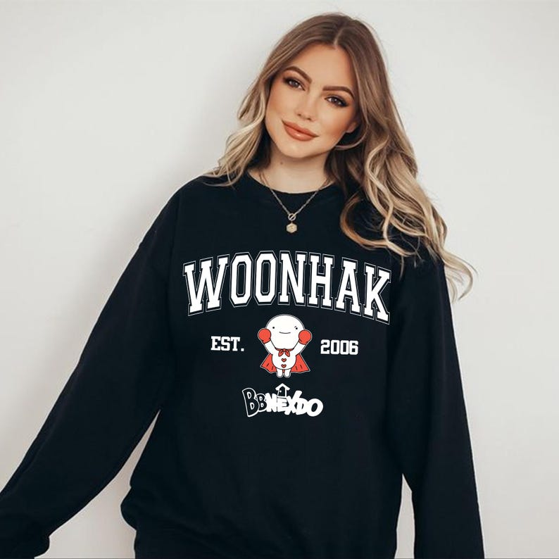 Kpop Woonhak Graphic Crew Neck SweatShirt