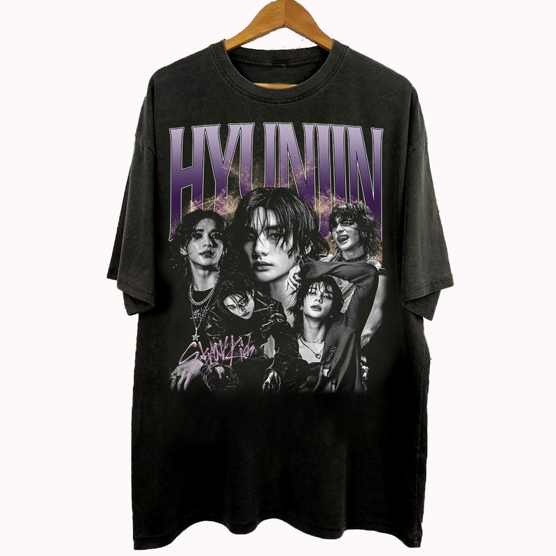 Vintage Hyunjin Cotton Washed Unisex T-Shirt