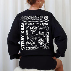 SKZ Karma Ceremony Tracklist Hoodie Tee