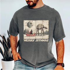 Retro Merry Sithmas Graphic Cotton Tee