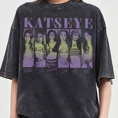 Vintage Katseye Graphic Washed T-Shirt