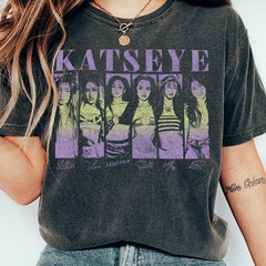 Vintage Katseye Graphic Washed T-Shirt