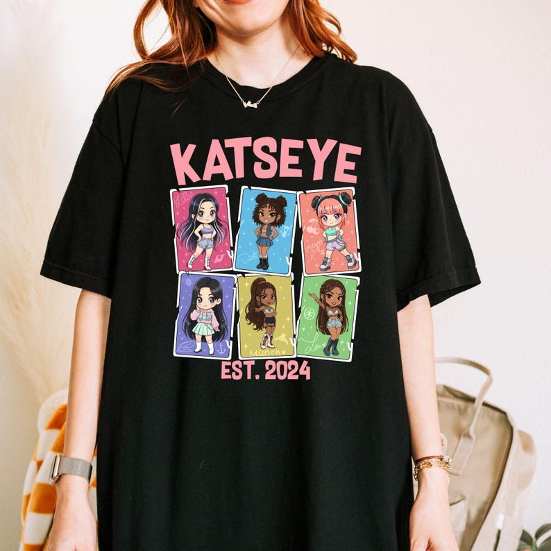 Vintage Katseye Graphic Print Tee