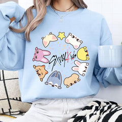 Adorable SKZ Crew Neck Sweatshirt Top