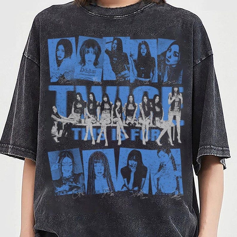 Vintage Twice This Is For Tour Cotton Washed T-Shirt