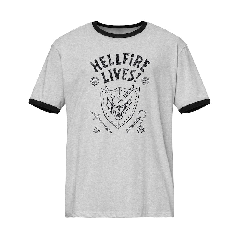 Hellfire Lives Ringer Dustin Unisex Shirt