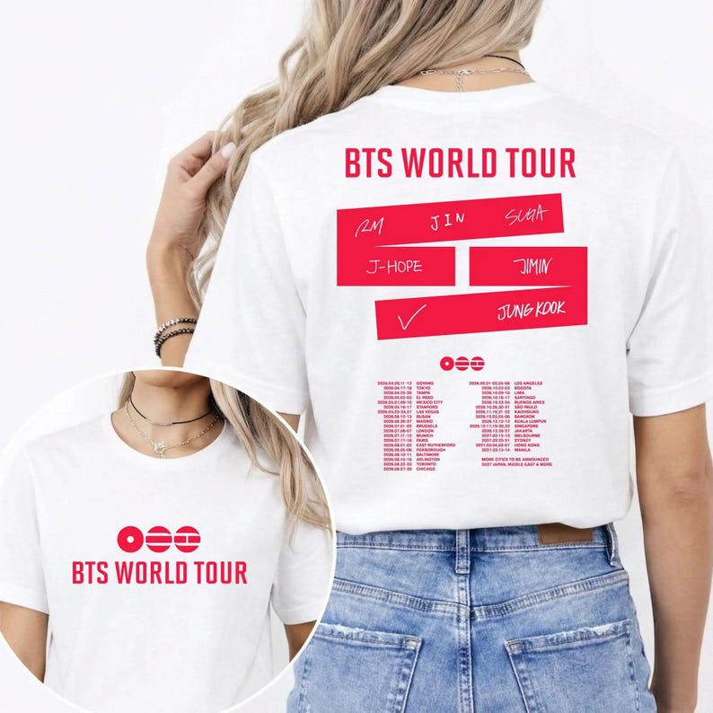 BTS World Tour 2026 LOGO T-Shirt Gift