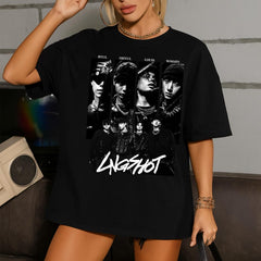 LNGSHOT Kpop Graphic T-shirt Top