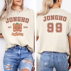 Cute Aniteez Print Crewneck T-Shirt Top