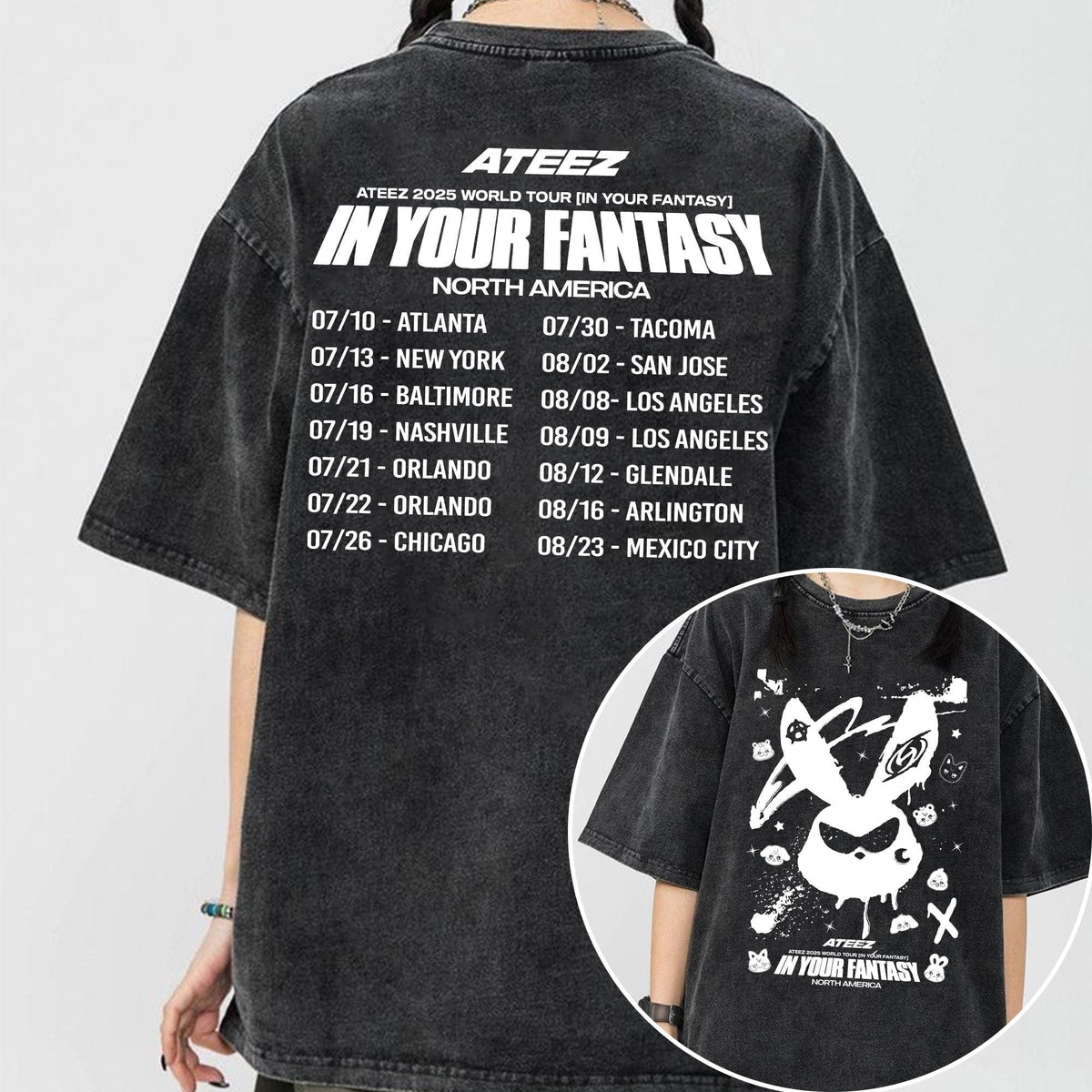 ATE World Tour in Your Fantasy Aniteez Washed Tee