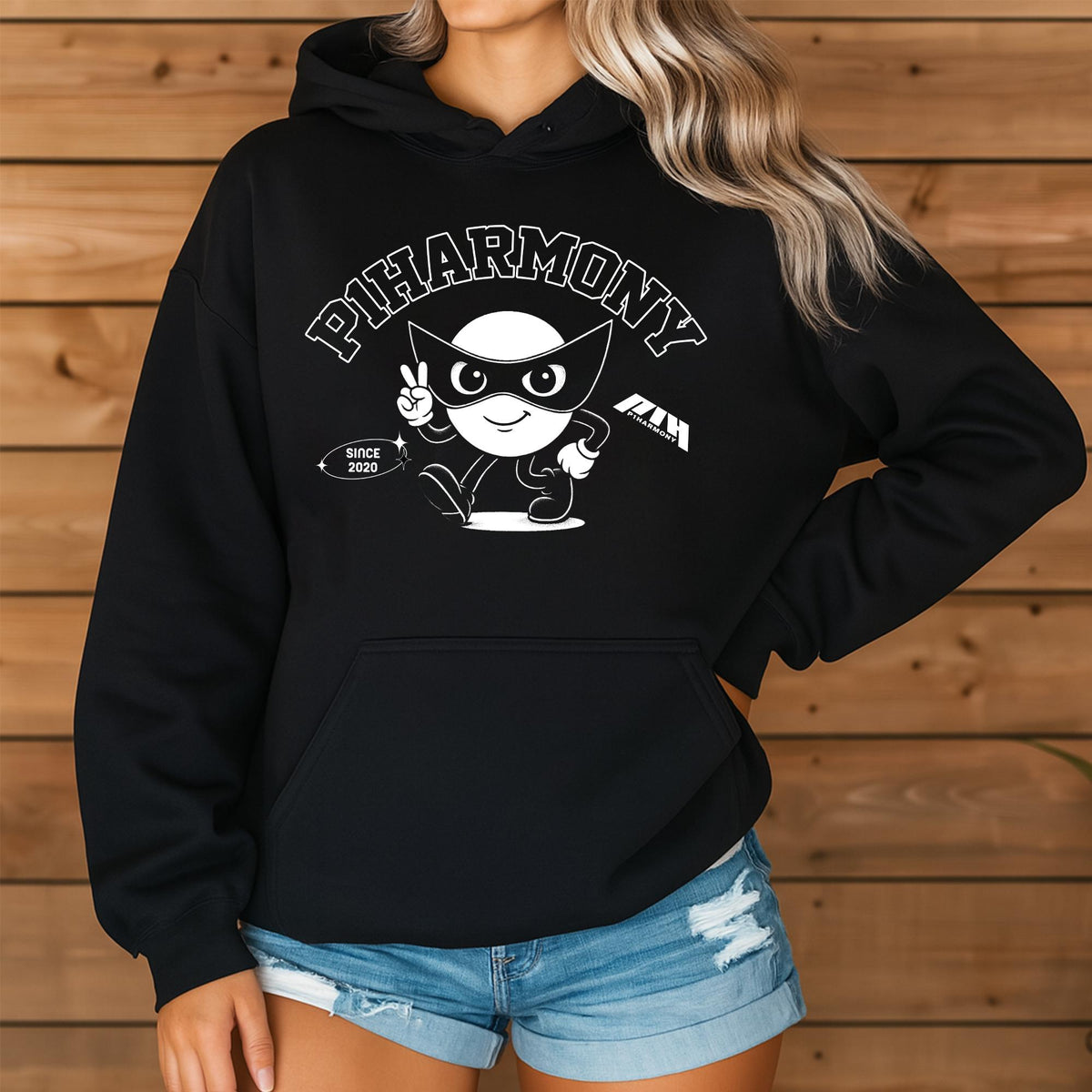 P1H Duh! Print Pullover Hoodie