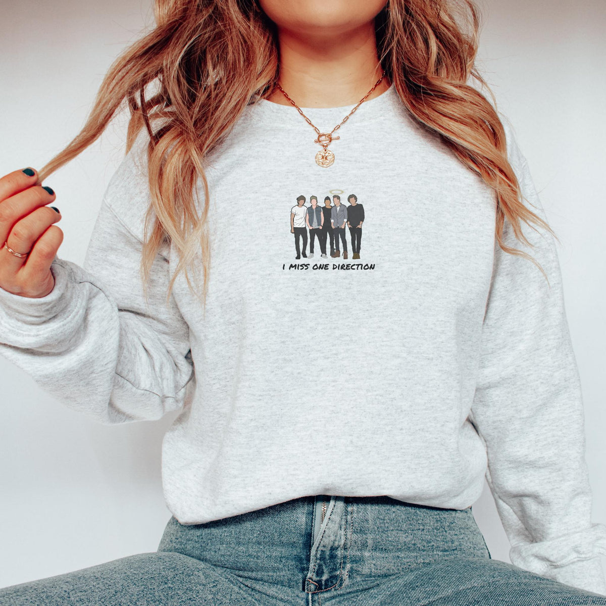 I Miss 1D Printed Crewneck Sweatshirt