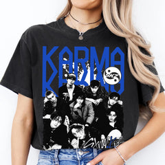 SKZ Karma Poster Graphic Crewneck T-Shirt