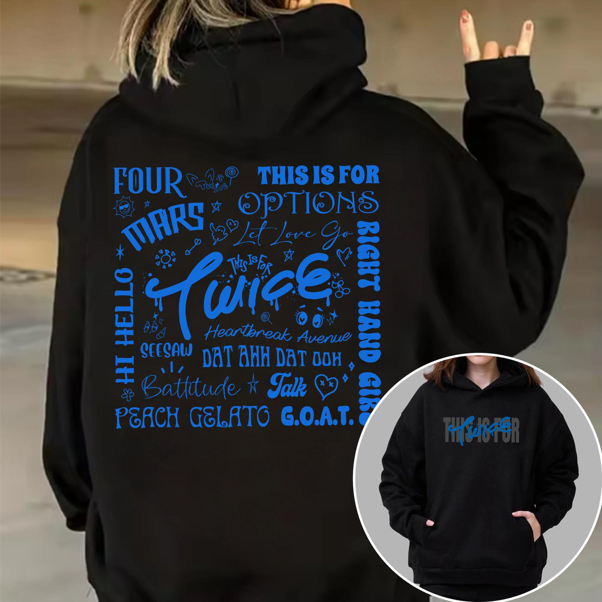 Twice This Is For Tracklist Hoodie Top