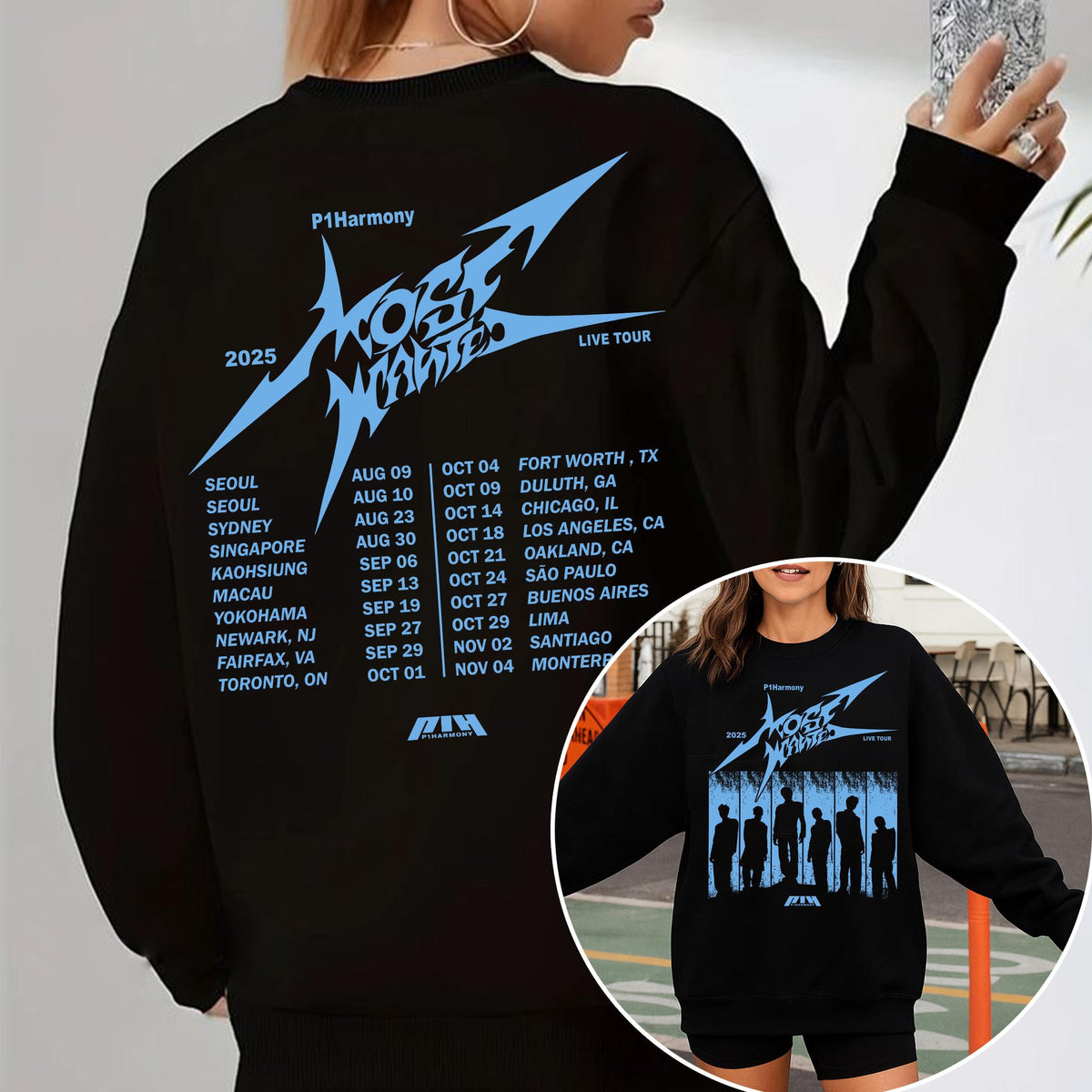 P1H LIVE TOUR P1ustage H Most Wanted Sweatshirt