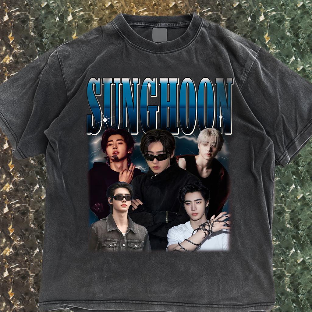 Sunghoon Poster Cotton Washed Tee