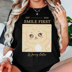 ANITEEZ Quotes Print Crewneck Sweatshirt