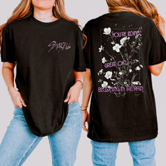 SKZ Floral Graphic Print Unisex T-Shirt