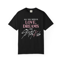 All You Need Is Love Dreams and SKZ Unisex Tee