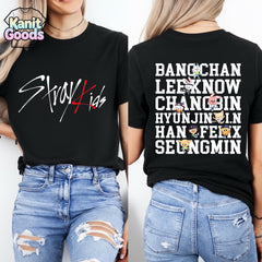 SKZ Members Graphic Printed Tee