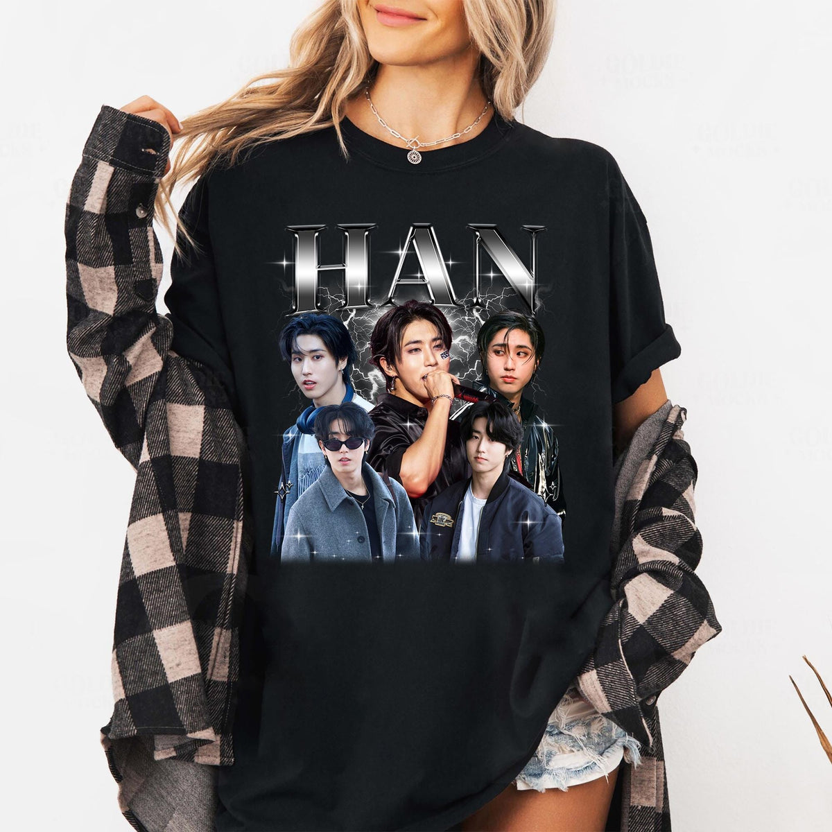 Han Collage Poster Crewneck T-Shirt
