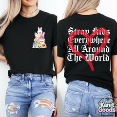 SKZ Everywhere All Around The World Graphic Printed Tee