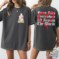 SKZ Everywhere All Around The World Graphic Printed Tee